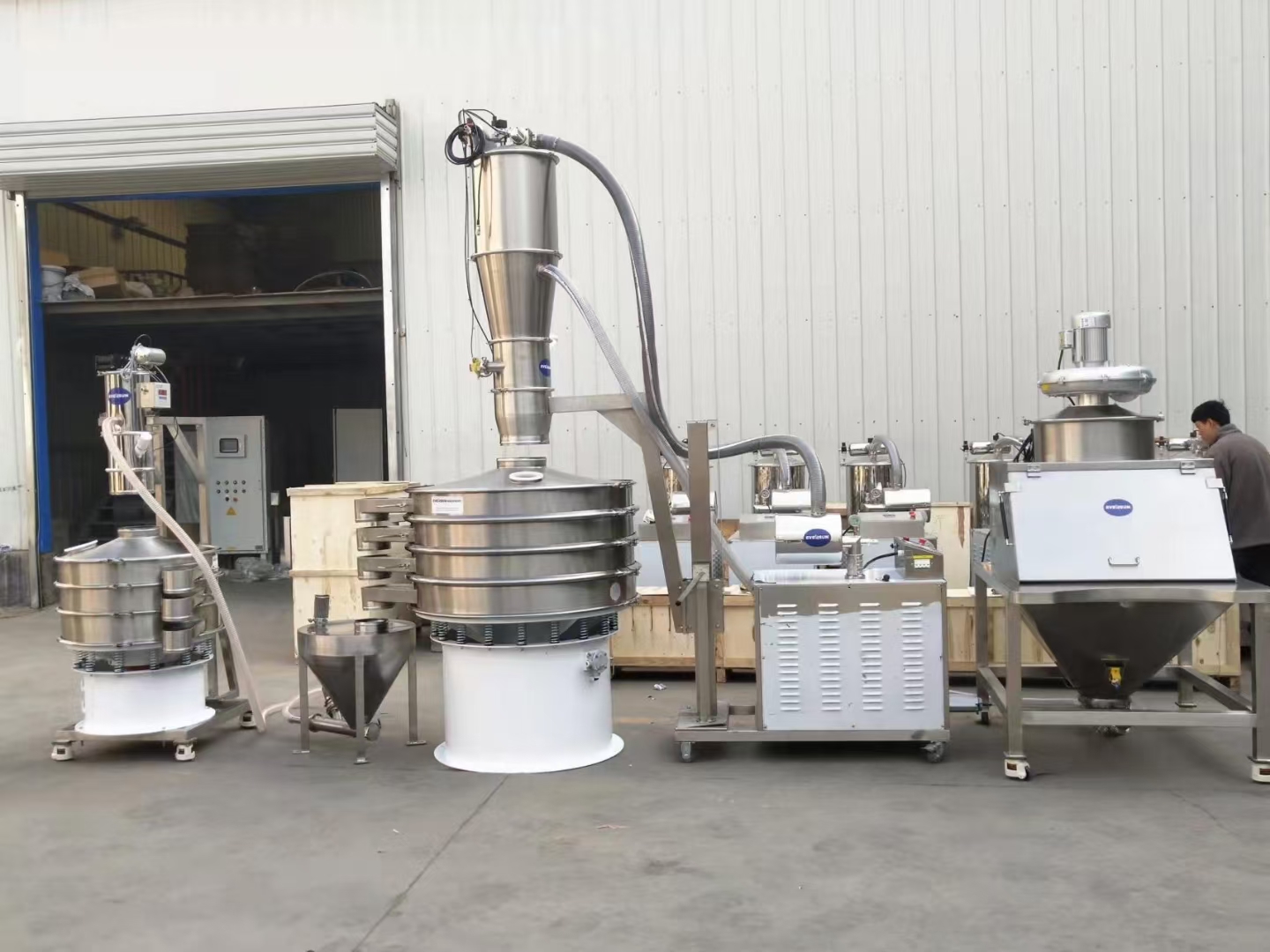 草酸粉末分级摇摆筛和网站免费正能量软件相比产量大小